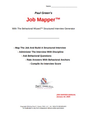 Job Mapper manual cover